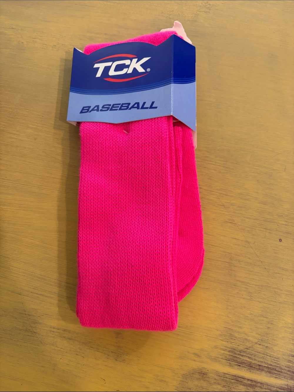 TC Men's Baseball Crew Socks - Hot Pink